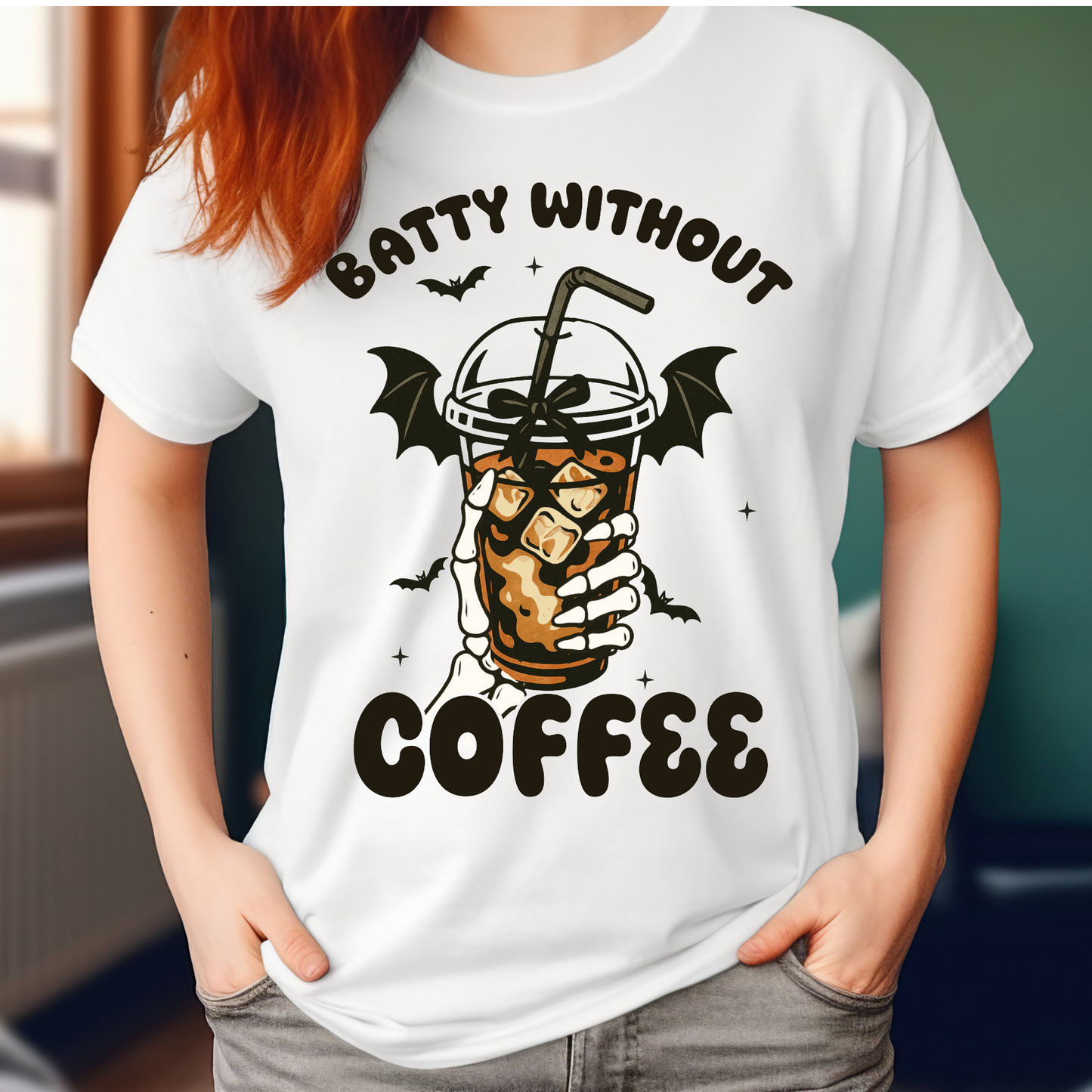 Batty without coffee T-shirt