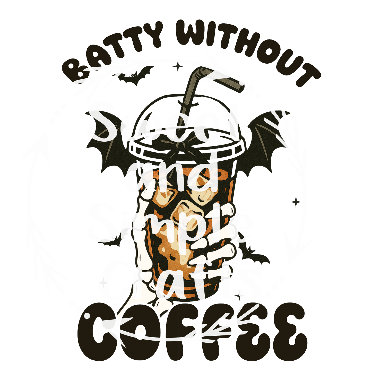Batty without coffee T-shirt