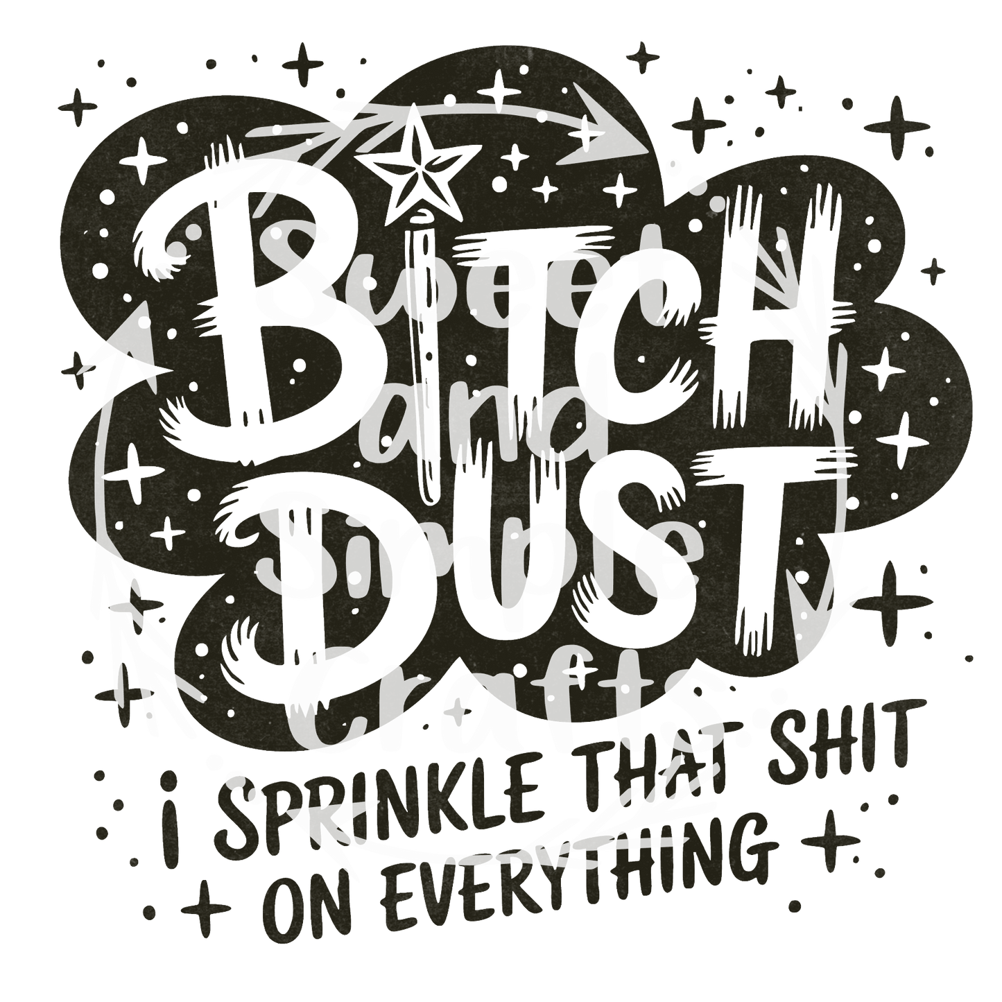 B#tch Dust Adult Language T-shirt