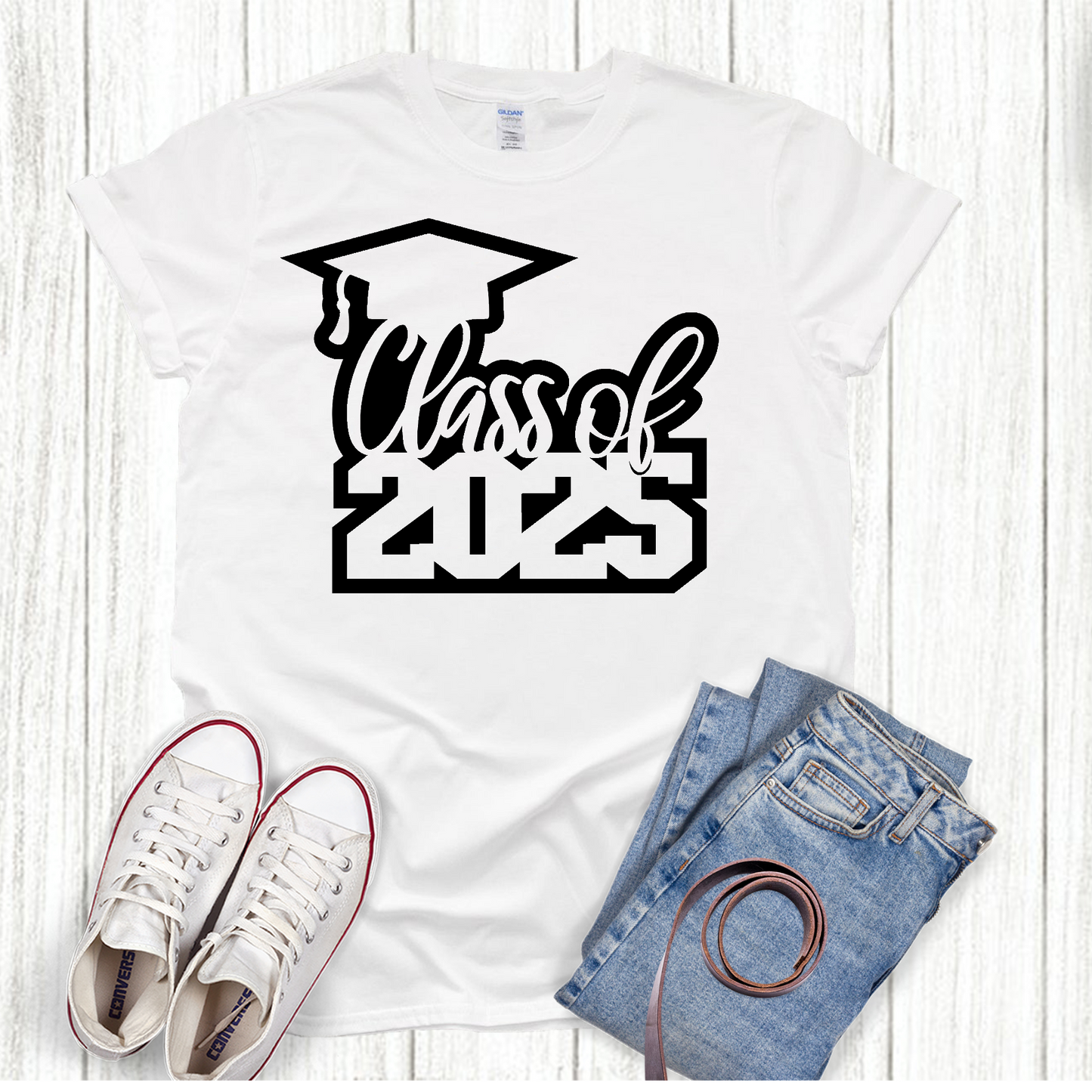 Class of 2025 outline Graduation T-shirt