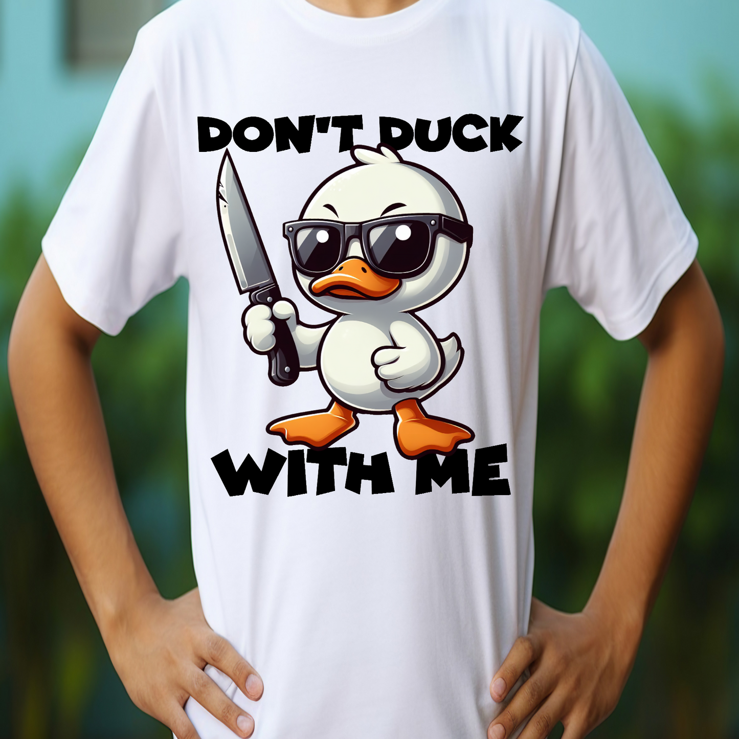 Don't Duck with Me Adult Language T-shirt