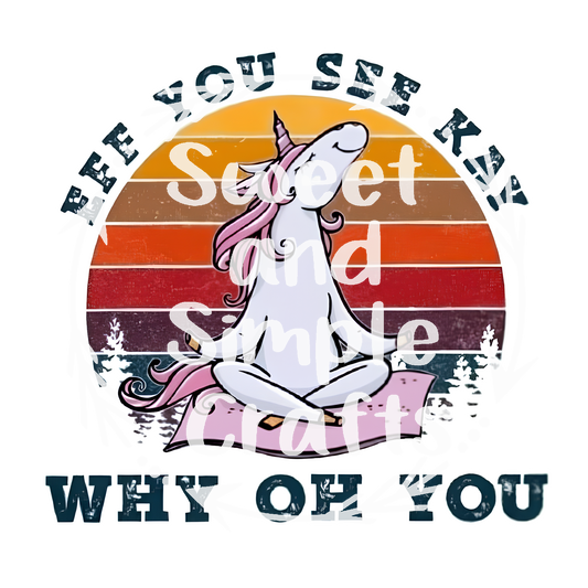 F**k Unicorn DTF Transfer