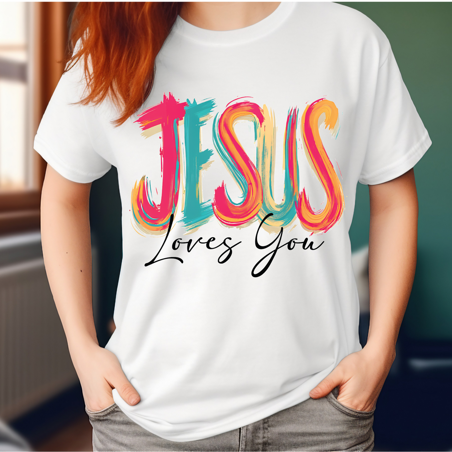 Jesus loves you faith T-shirt