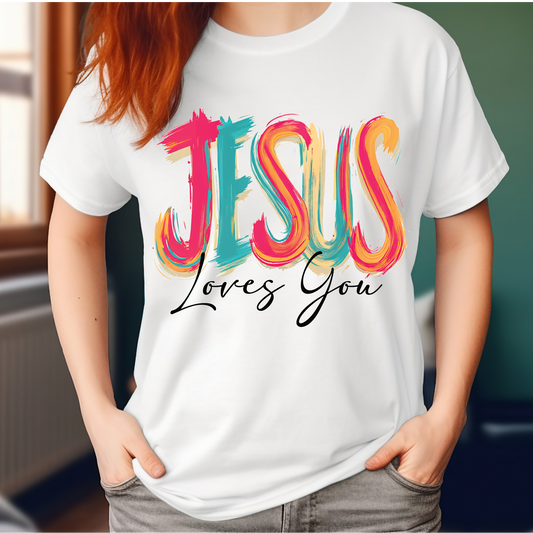 Jesus loves you faith T-shirt