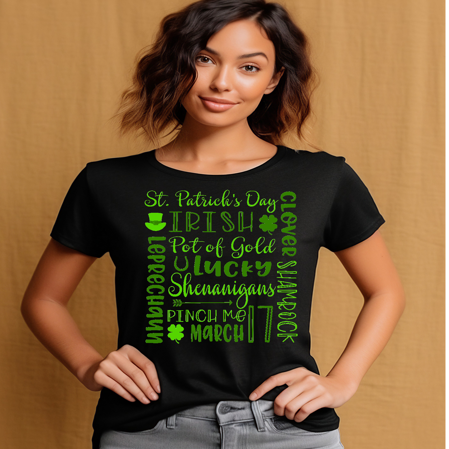 St Patrick's Day words DTF Transfer