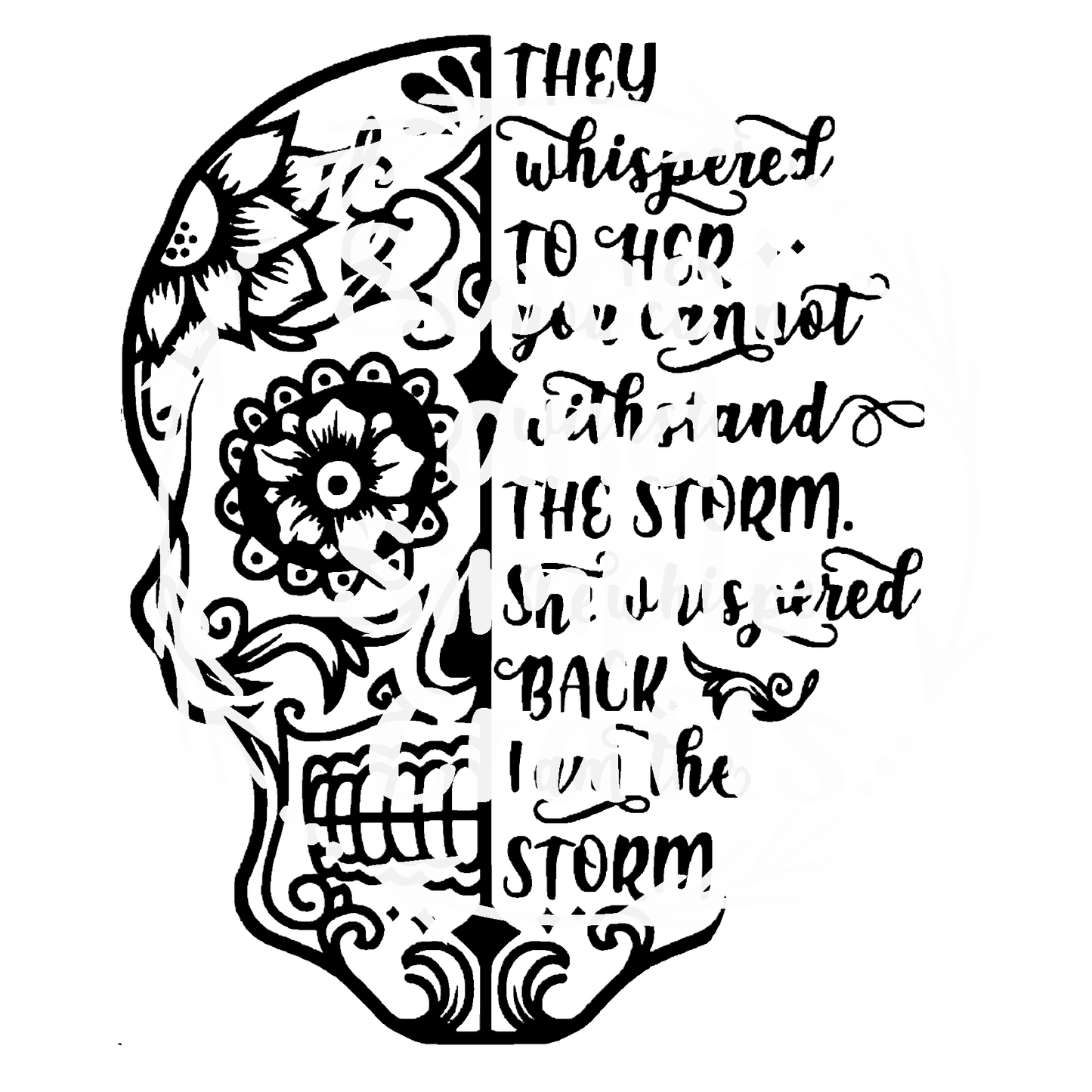 They whispered you can't weather the storm T-shirt