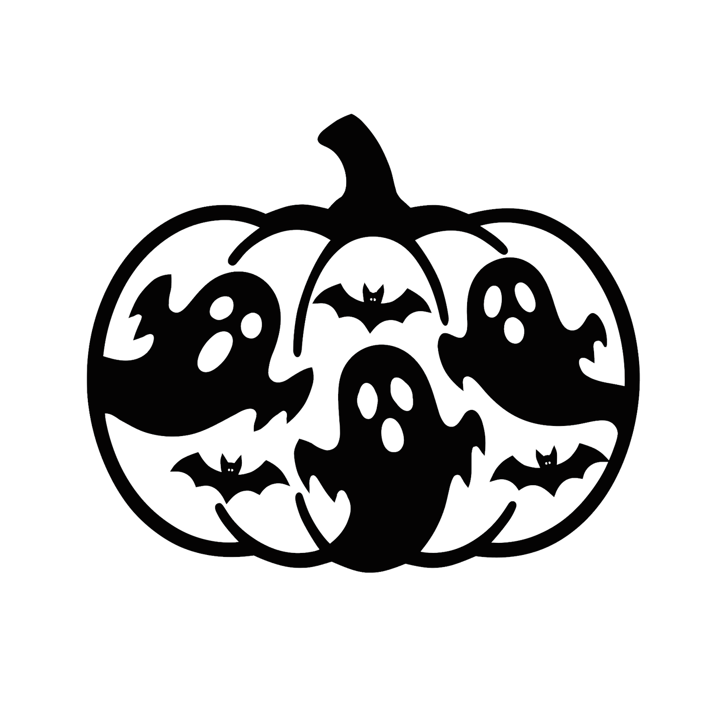 Pumpkin with ghost car freshie mold