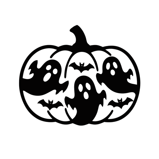 Pumpkin with ghost car freshie mold