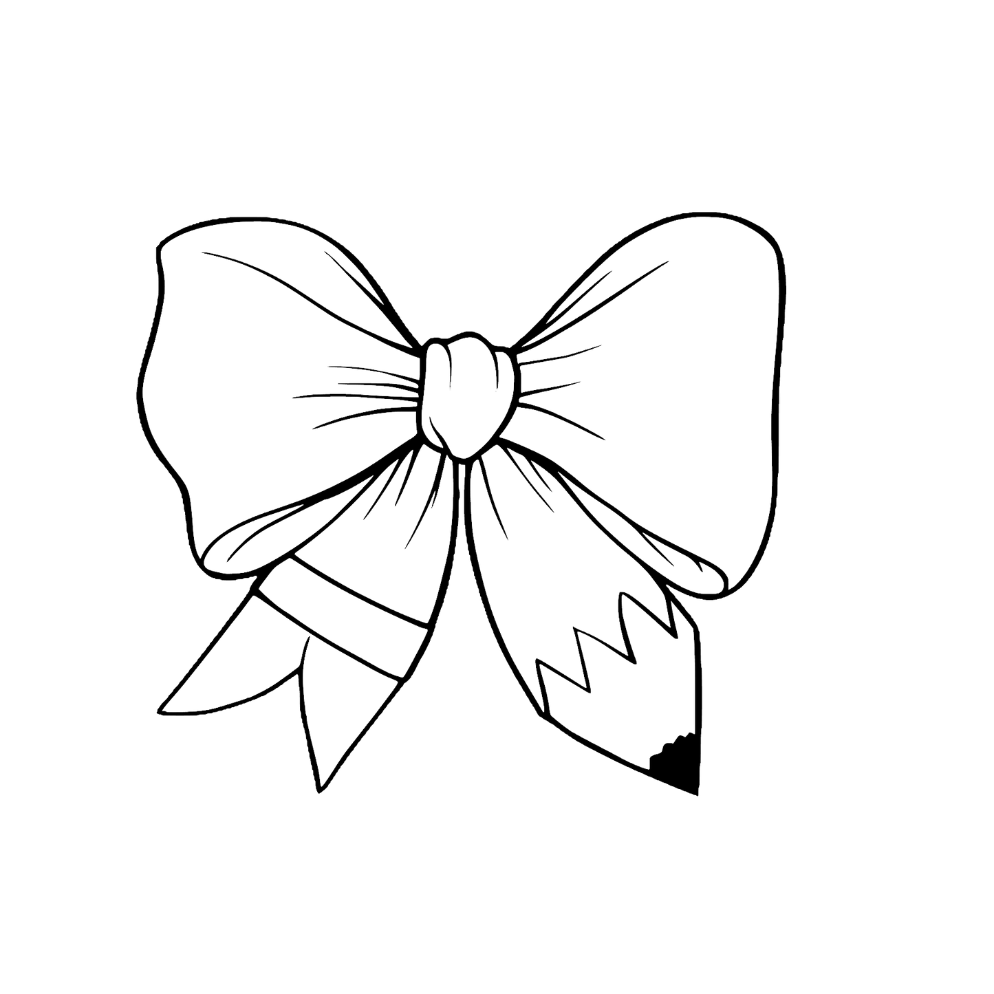 Pencil bow car freshie mold