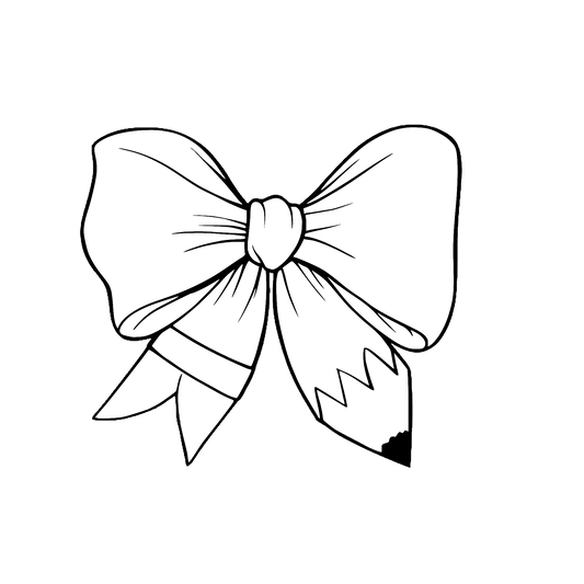 Pencil bow car freshie mold