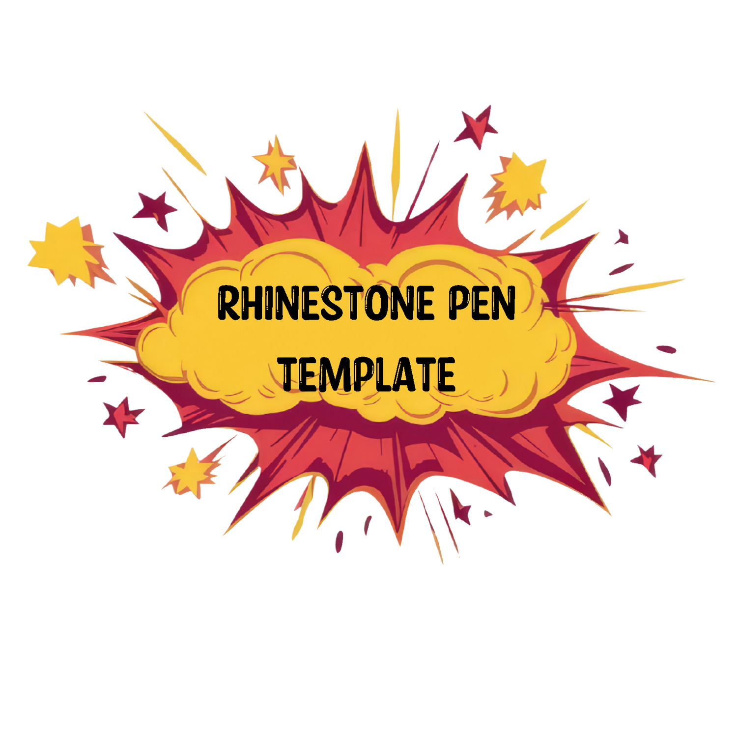 Rhinestone Pen Template