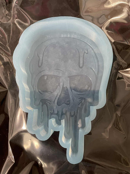 Skull dripping car freshie mold