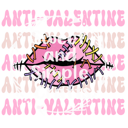 Anti Valentines Lips T-shirt