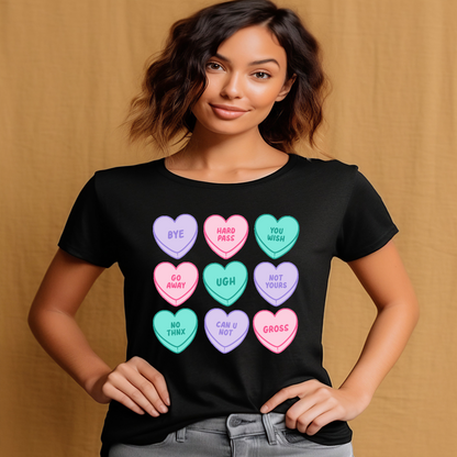 Anti Valentines Hearts T-shirt