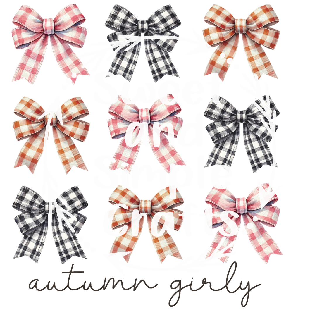 Autumn girly DTF Transfer