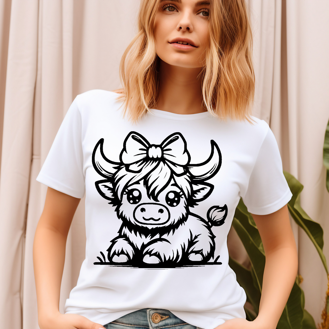 Baby highland cow T-shirt