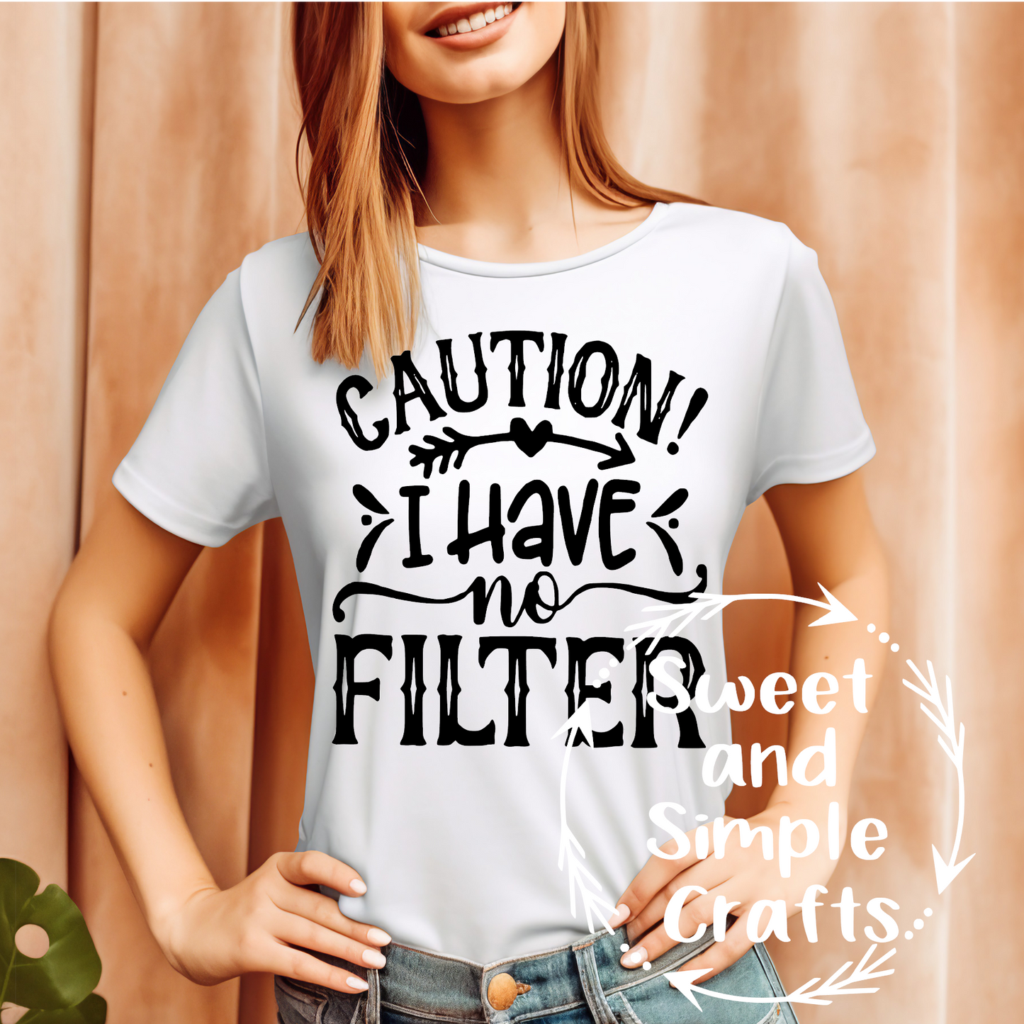 Caution I have no filter T-shirt