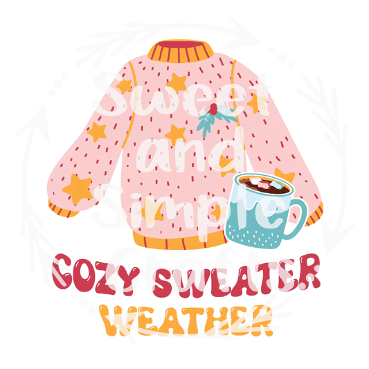 Cozy Sweater Weather DTF Transfer