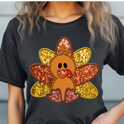 Turkey Faux Sequin T-shirt