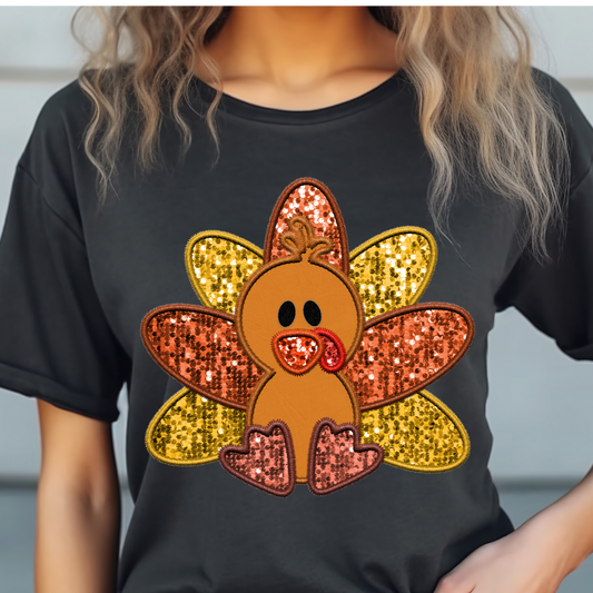 Turkey Faux Sequin T-shirt