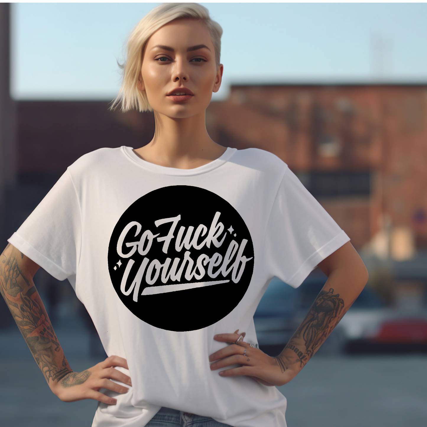 Go f**k yourself Adult Language T-shirt