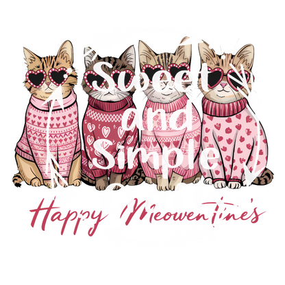 Happy Meowentines T-shirt