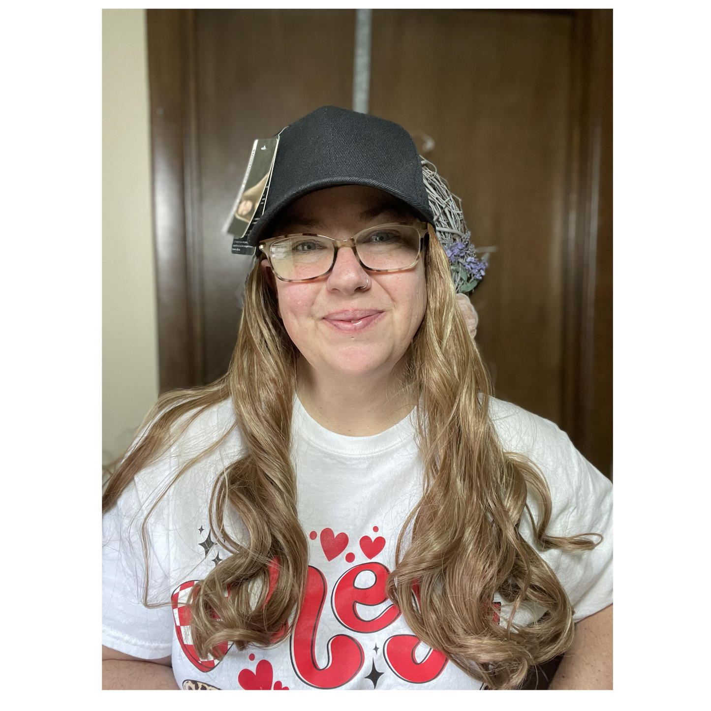 Hat wig long Wig