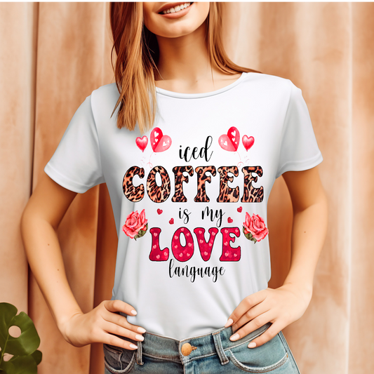 Iced coffee is my love language T-shirt