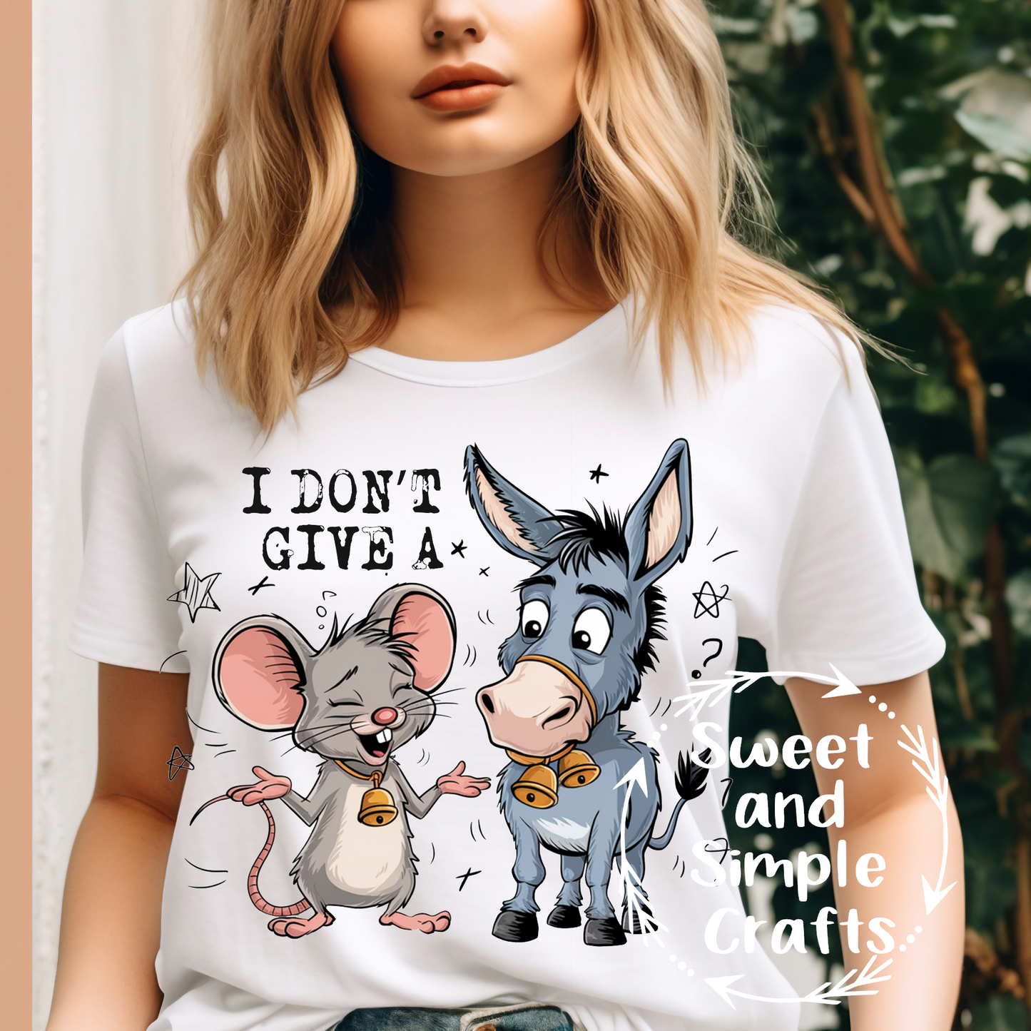 I don't give a rats a#$ Adult Language T-shirt