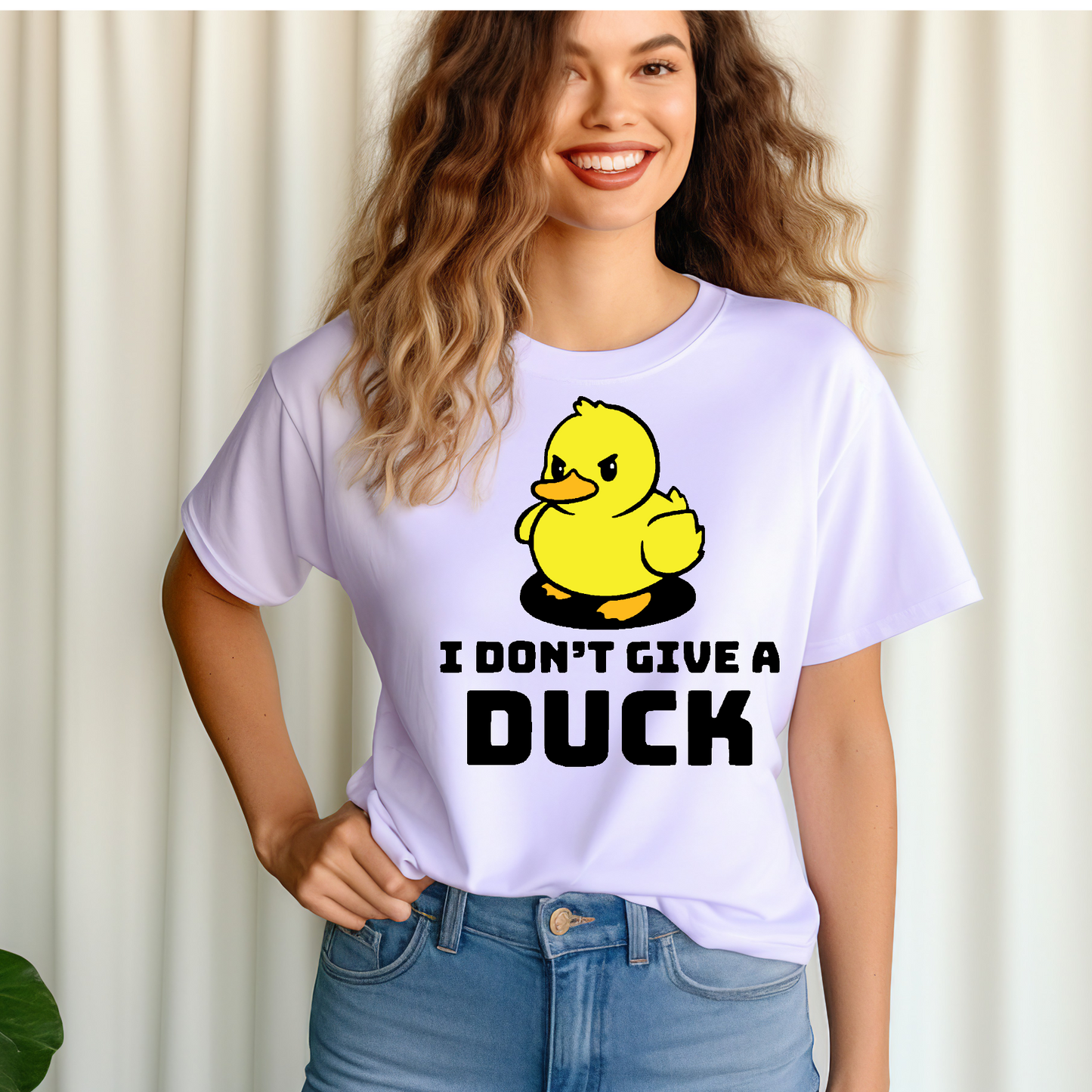 I don't give a duck Adult Language T-shirt