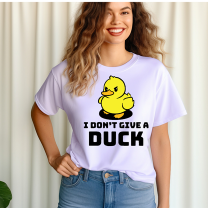 I don't give a duck Adult Language T-shirt