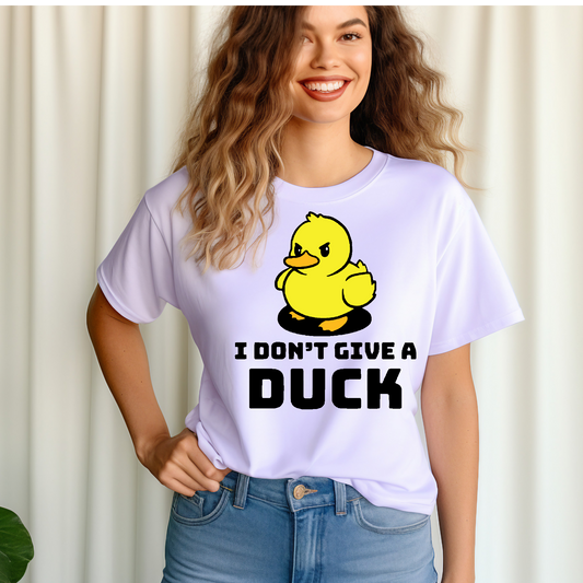 I don't give a duck Adult Language T-shirt