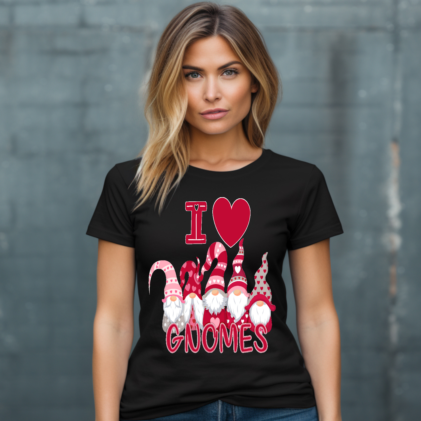 I love gnomes valentines T-shirt