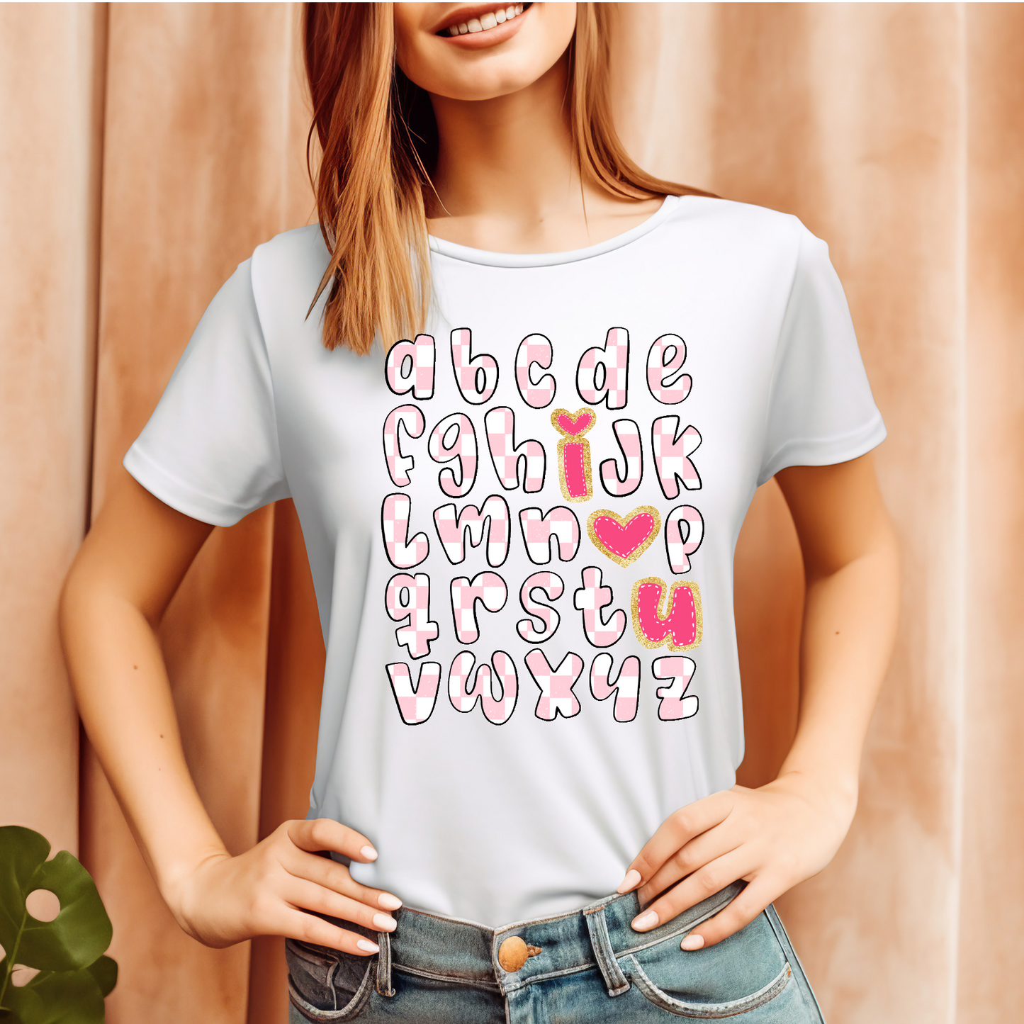 I love you alphabet retro T-shirt