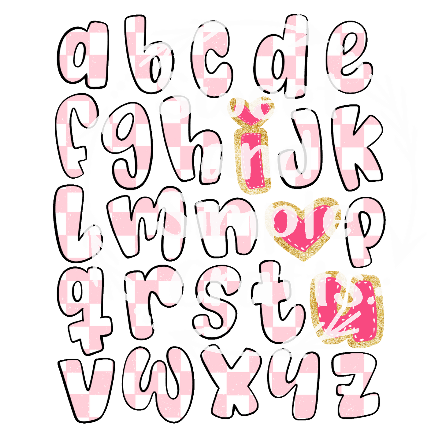 I love you alphabet retro T-shirt