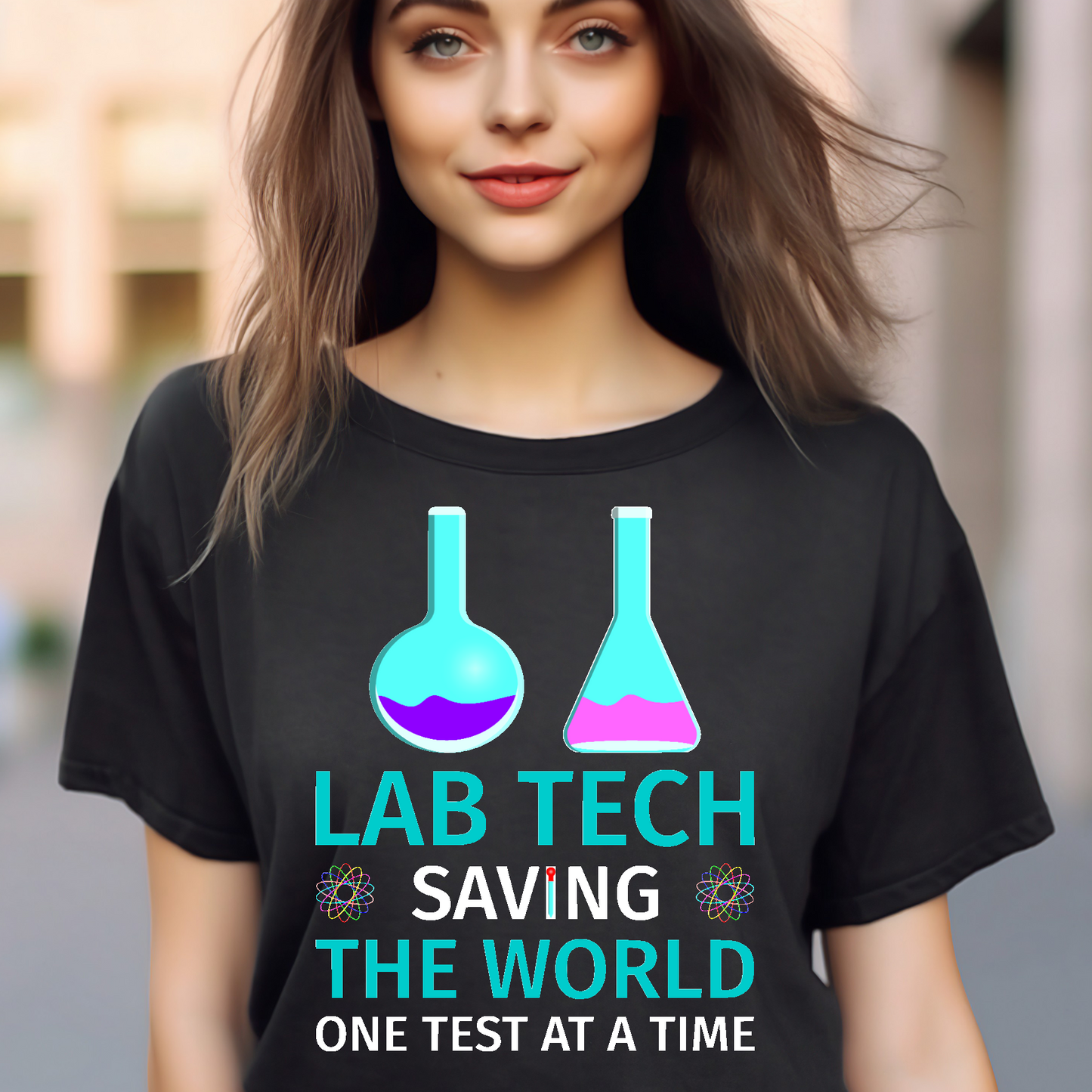 Lab Tech saving the world Tshirt