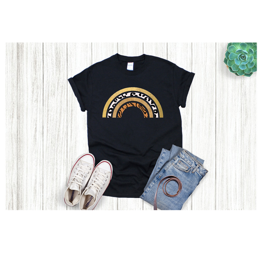 Leopard and Tiger Rainbow T-shirt