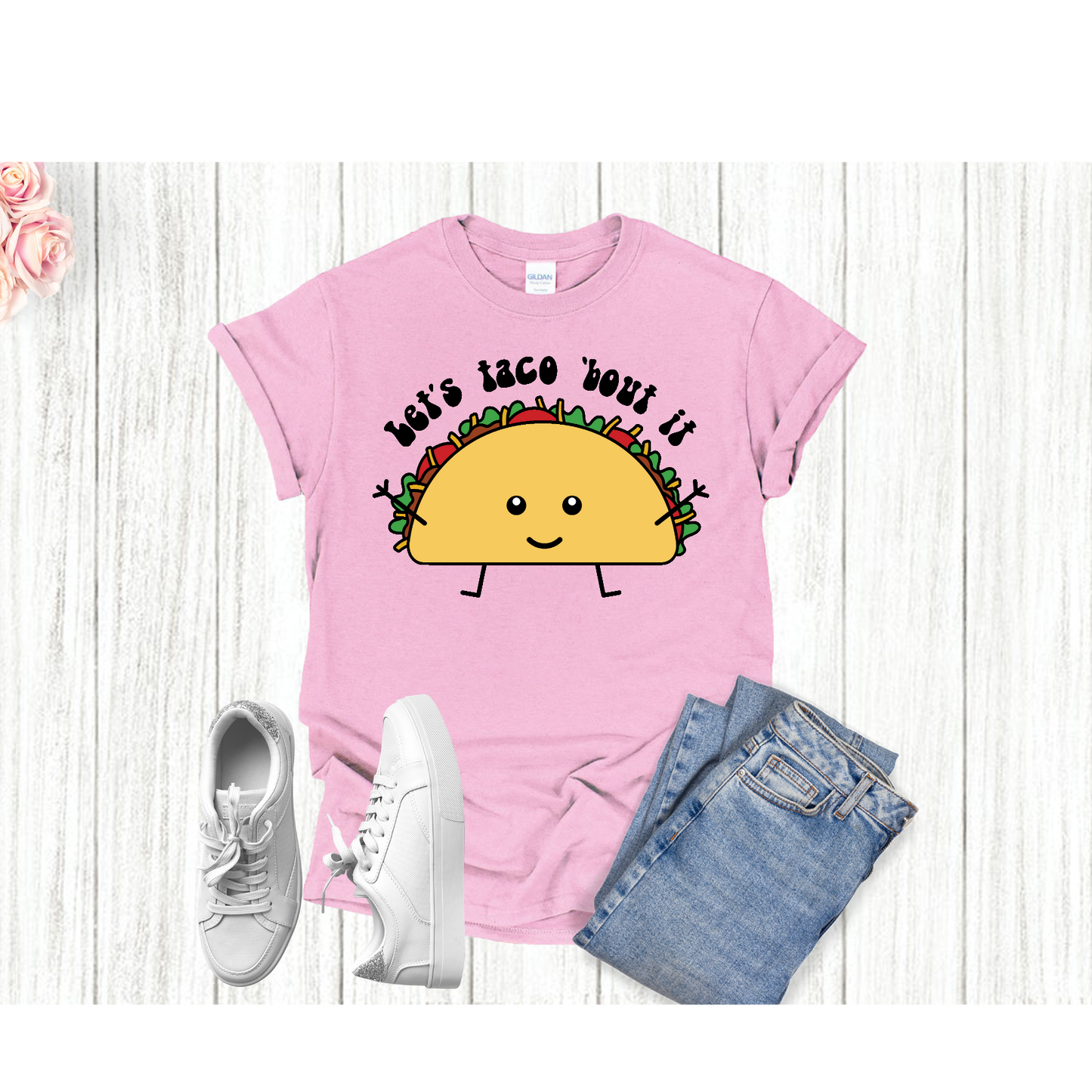 Lets taco about it T-shirt