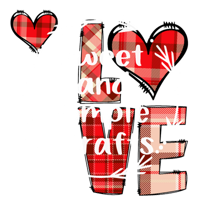 Love Sweatshirt Front and back
