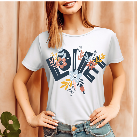 Love with flowers T-shirt