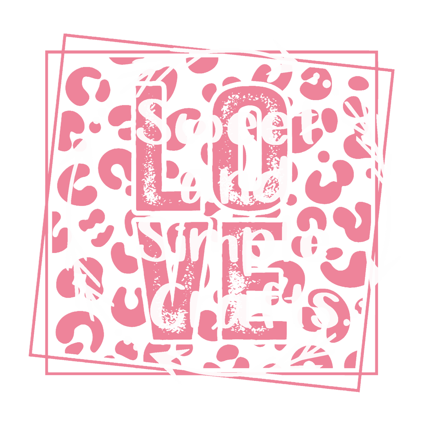 Love with leopard spots T-shirt