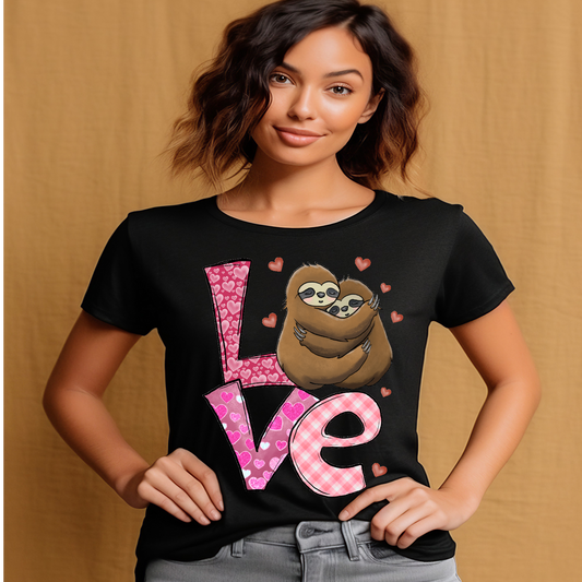 Love with sloths T-shirt