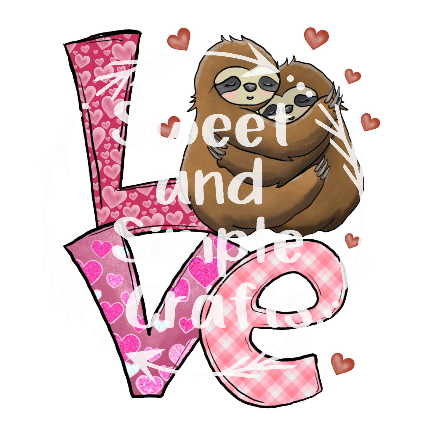 Love with sloths T-shirt