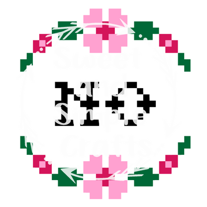 No faux cross stitch DTF Transfer