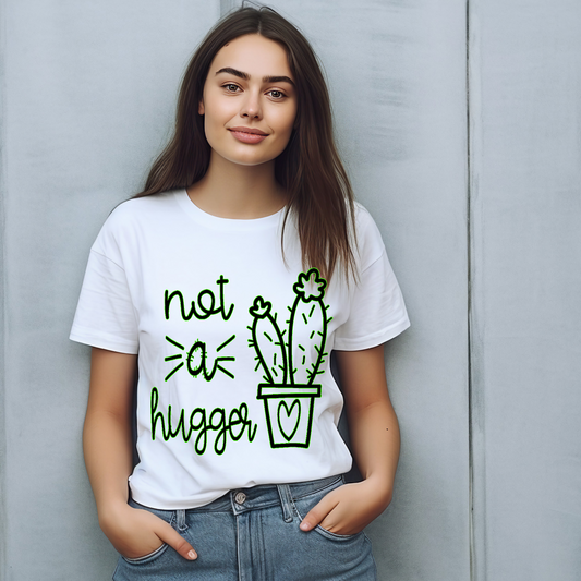 Not a hugger Adult Language T-shirt