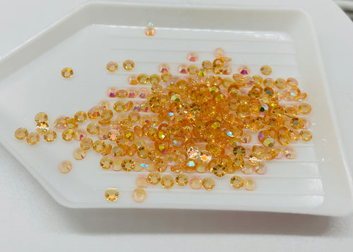 Peach AB Transparent Jelly Rhinestone (Orange/Peach)