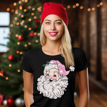 Pink Sequin (Faux) Santa T-shirt