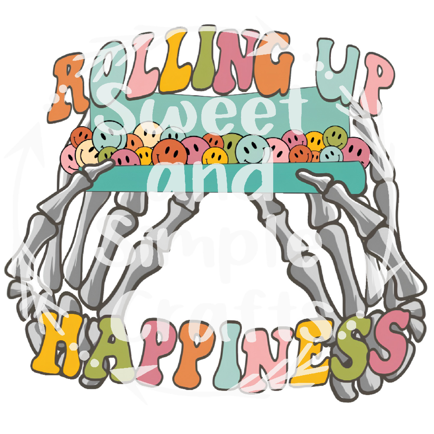 Rolling Up Happiness Adult Language Tshirt