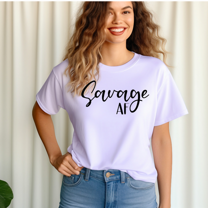 Savage AF Adult Language T-shirt