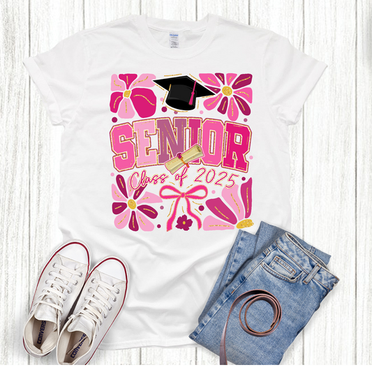 Senior class of 2025 Boho Graduation T-shirt